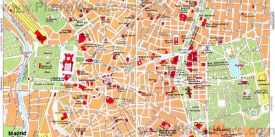 地图的勃艮第大街西班牙马德里