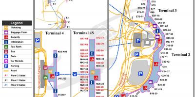 马德里国际机场的地图