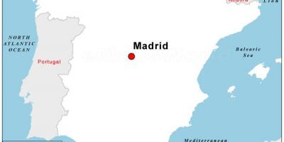 地图西班牙首都