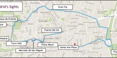 马德里行走的地图