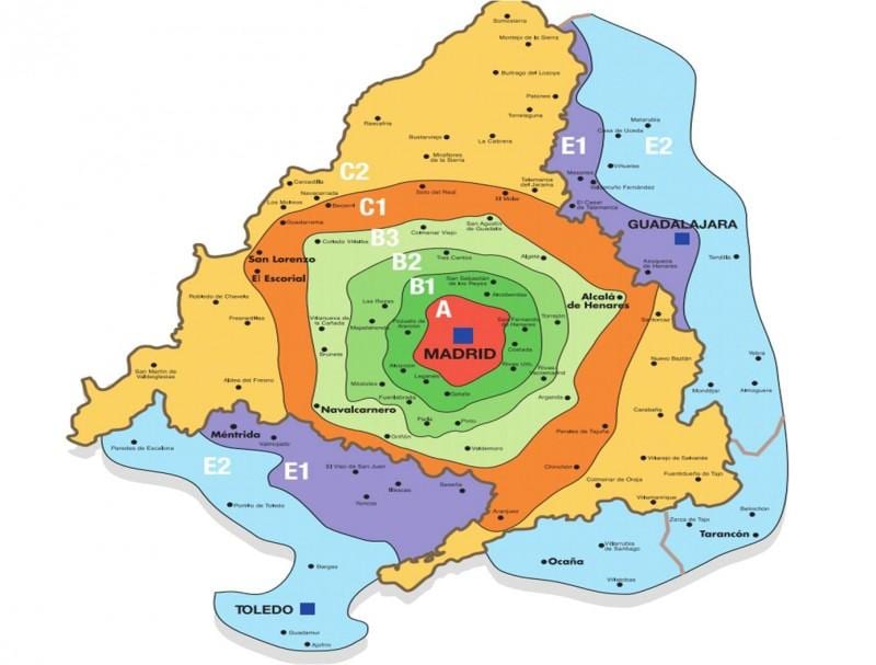 马德里t区地图