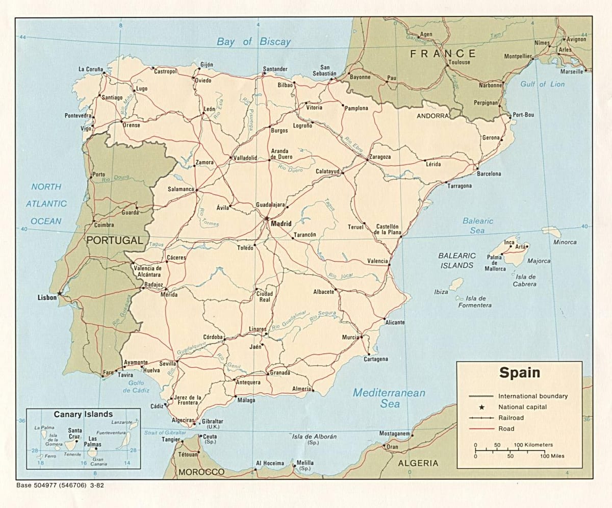 马德里的地图