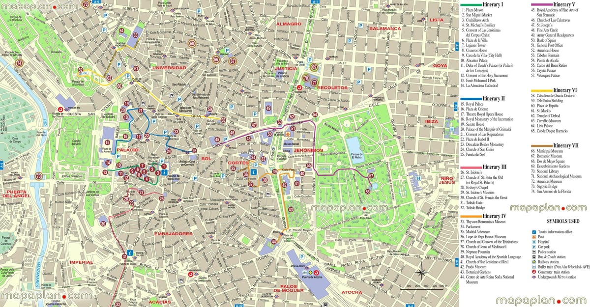 地图马德里离线的地图