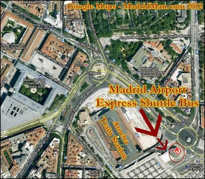 puerta de atocha车站地图