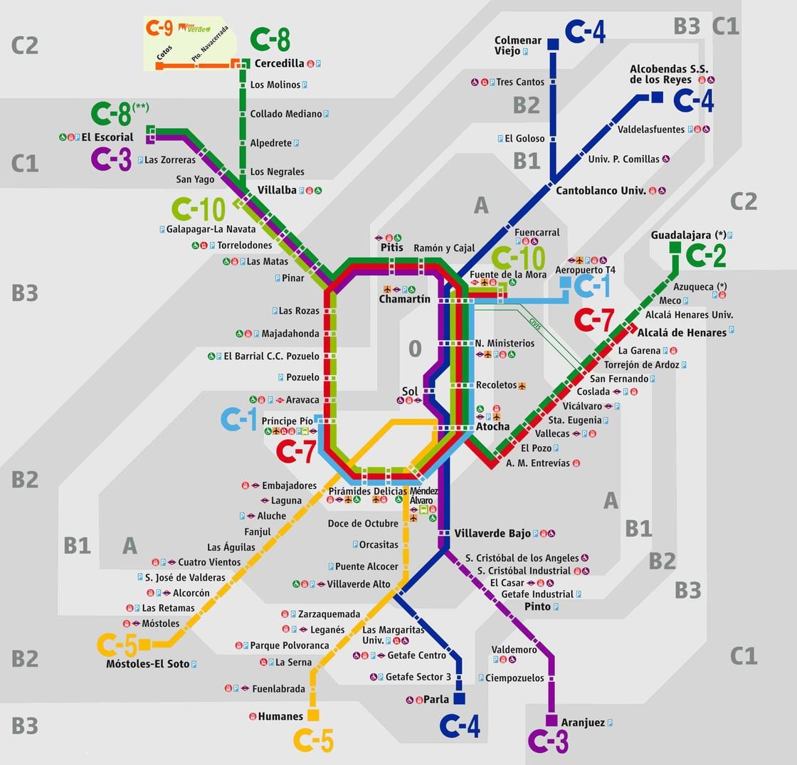 地图马德里atocha车站