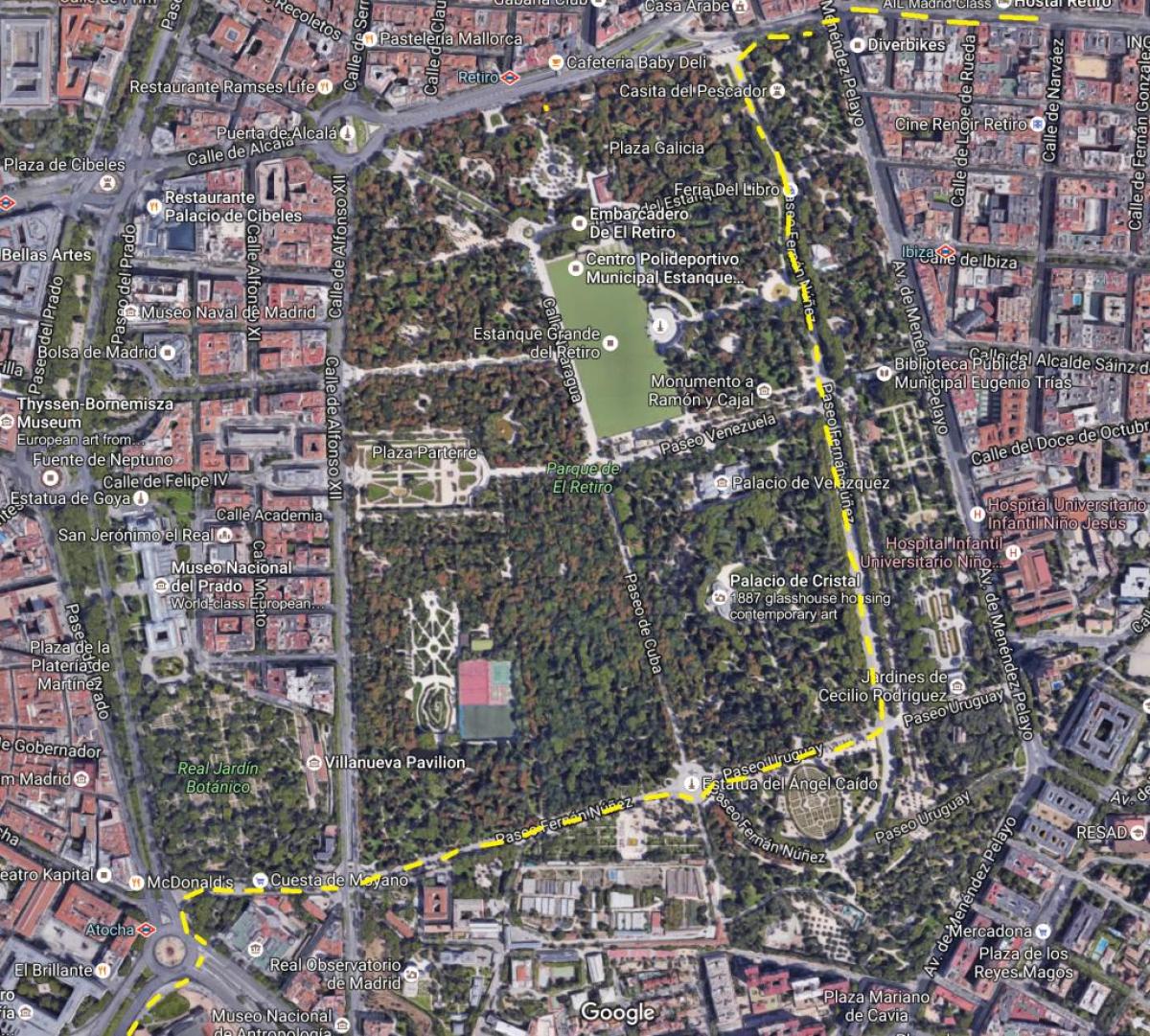 德里的马德里的地图