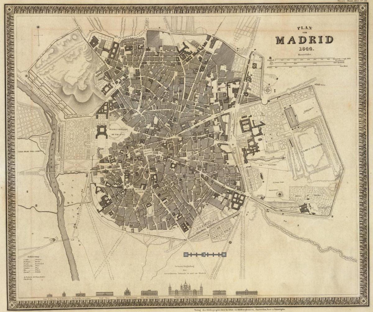 地图马德里老城