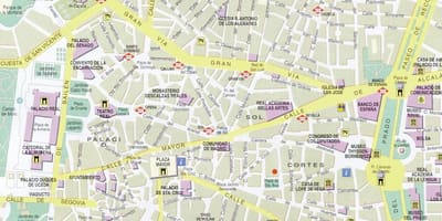 马德里市中心地图