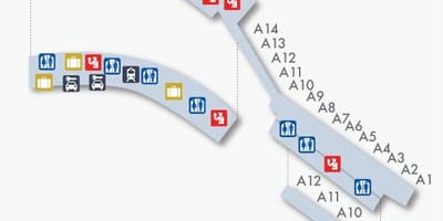 马德里美因河畔法兰克福终端的地图